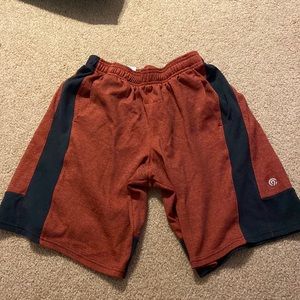 Red and black Champion Shorts